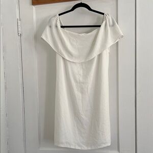 Charles Henry Strapless White Dress